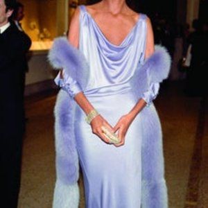 Vintage Michael Kors Long Silk Lavender Dress